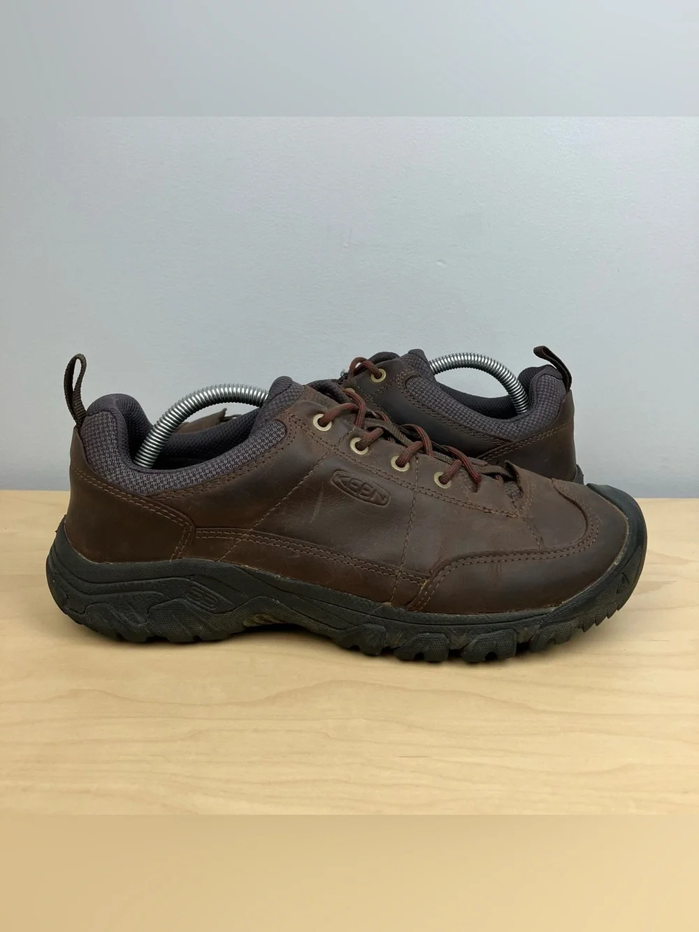 Keen Men’s Size 10.0 Targhee III Oxford Brown Leather Low Top Hiking Shoes
